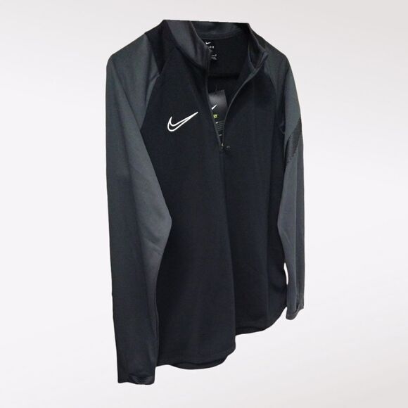 NIKE Women's Athletic Black & Gray 1/2 Zip Pullover With Dri-Fit - Picture 2 of 15